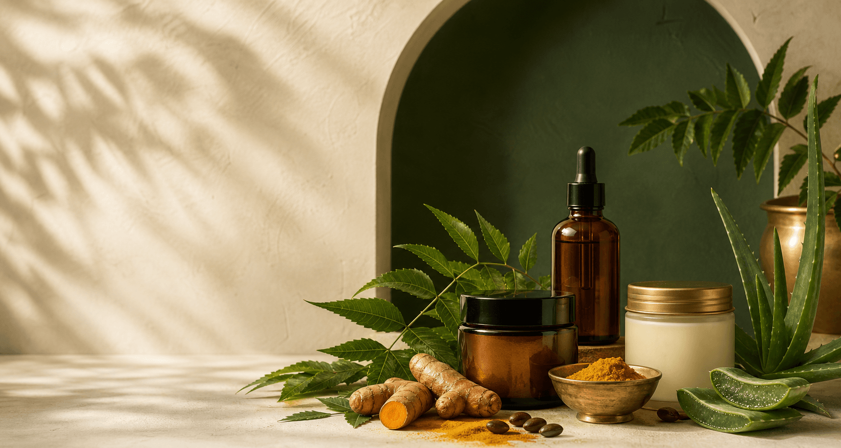Neem, turmeric and herbal oils
